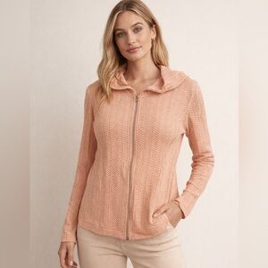 Anatomie Coral Lace Detail bomber jacket size M